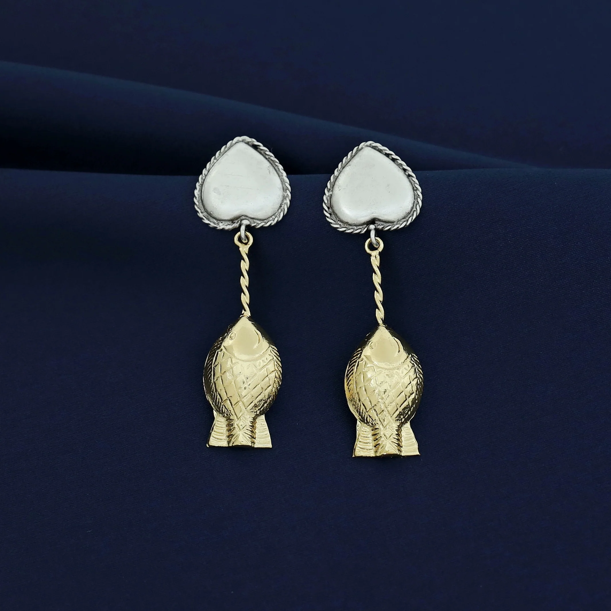 Viviana Dual Tone Earring - Image 2
