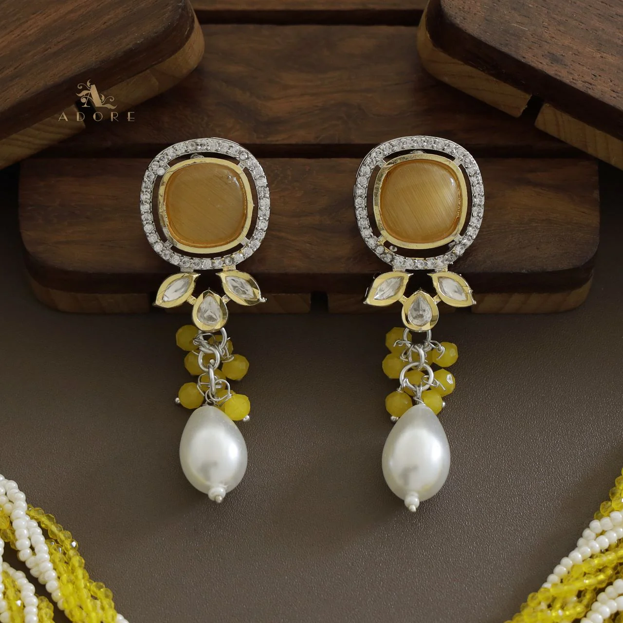Vrindha Braided Choker With Earring - Image 12