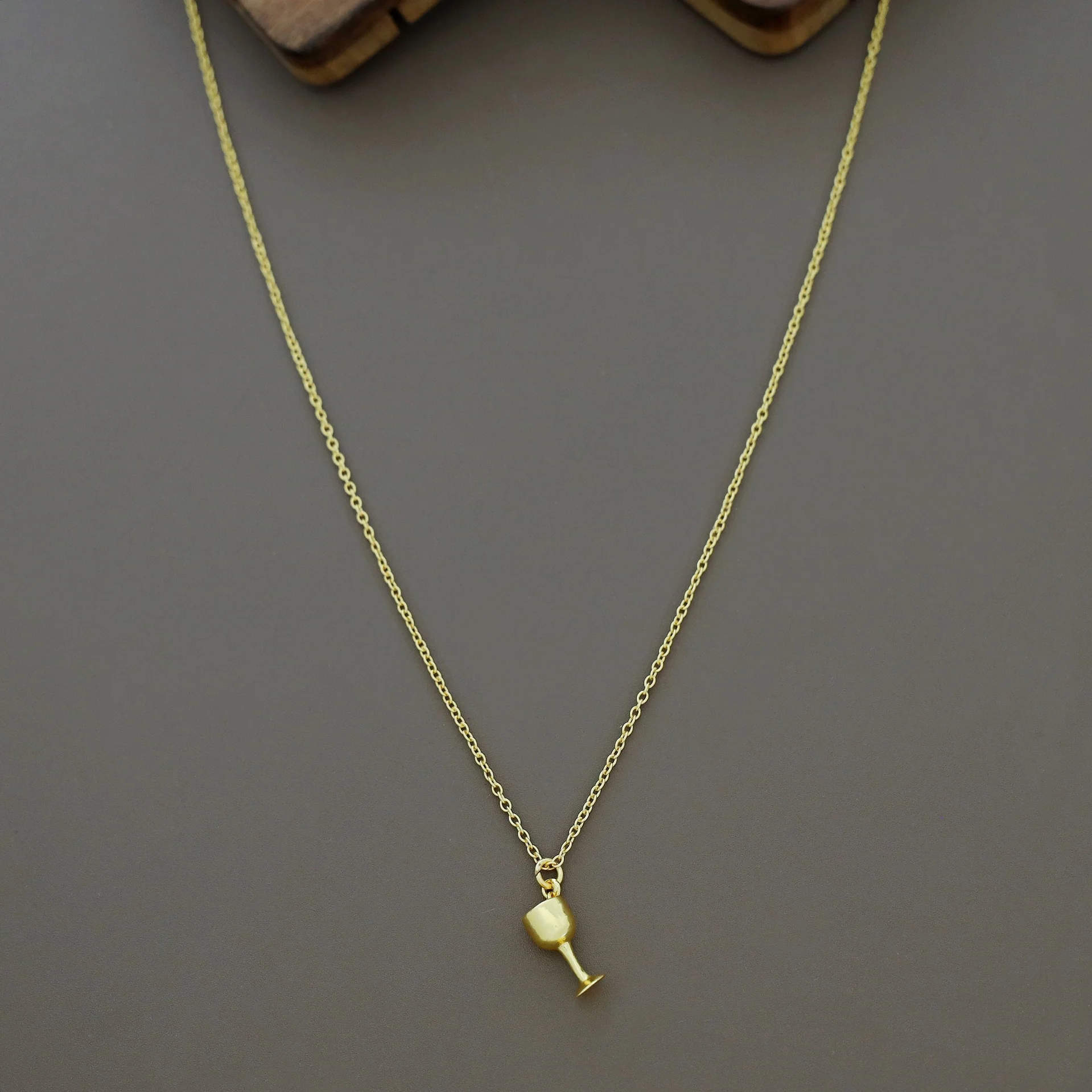 Wine Glass Pendant Neckpiece - Image 2