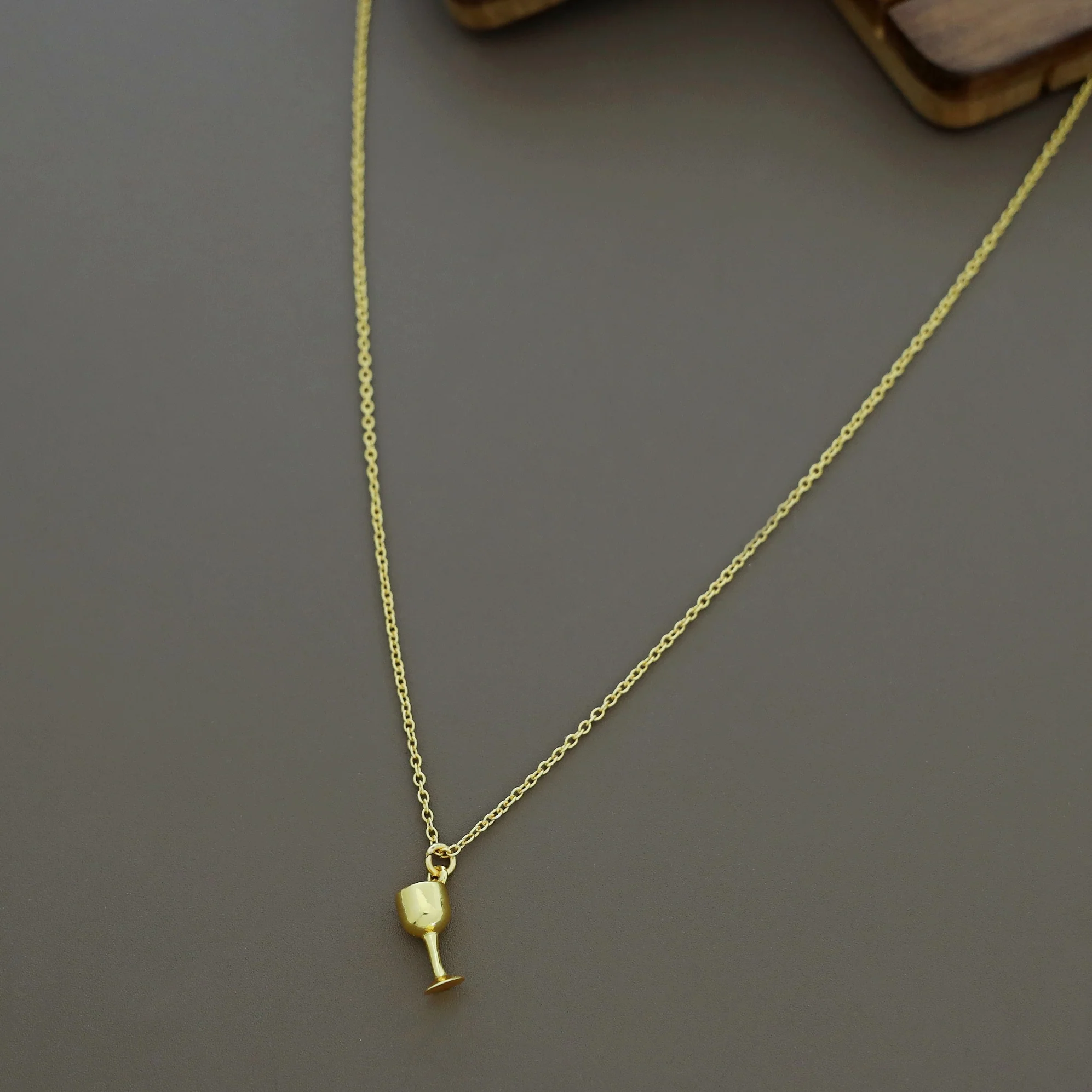 Wine Glass Pendant Neckpiece - Image 3