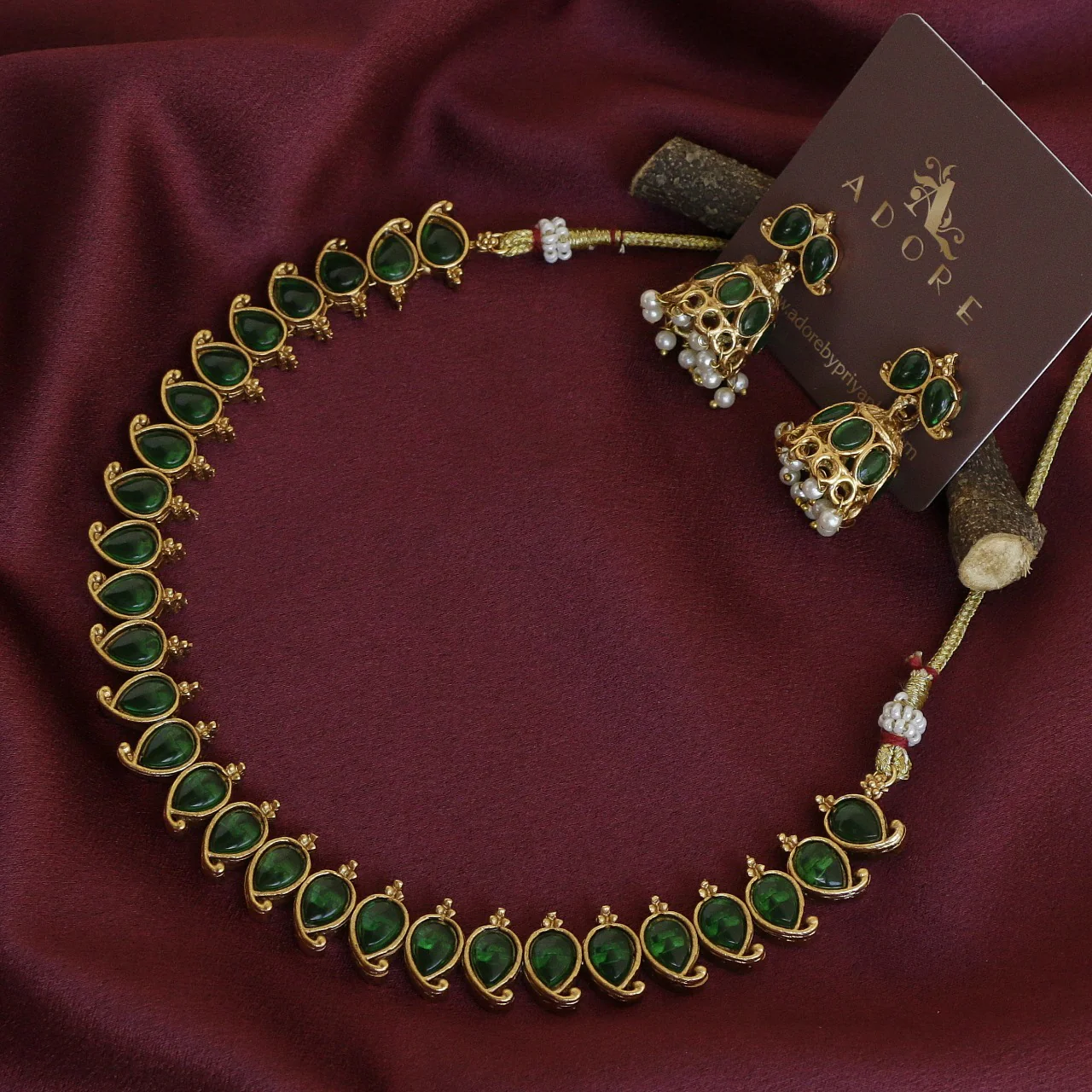 Yashwasi Neckpiece With Earring - Image 10