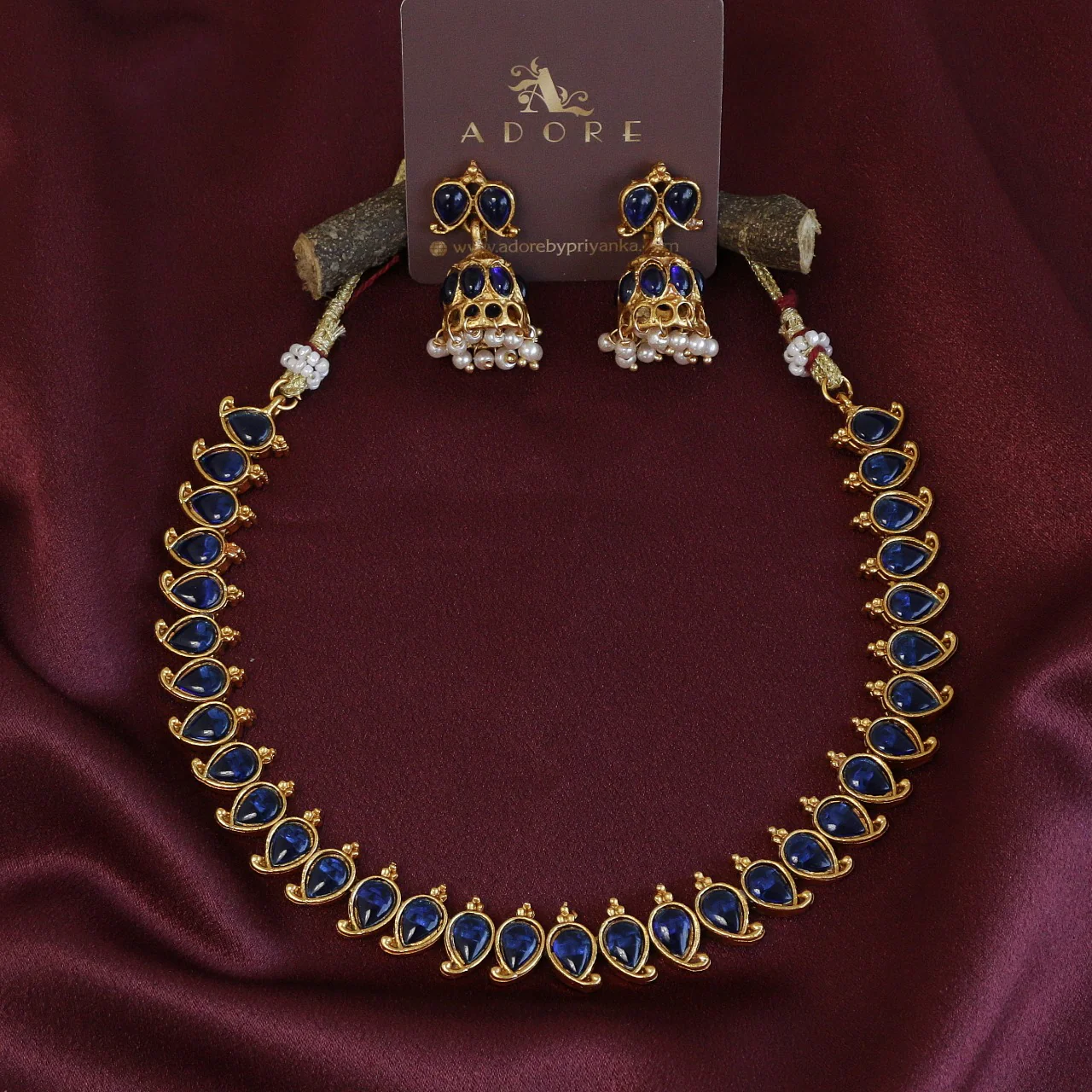 Yashwasi Neckpiece With Earring - Image 6