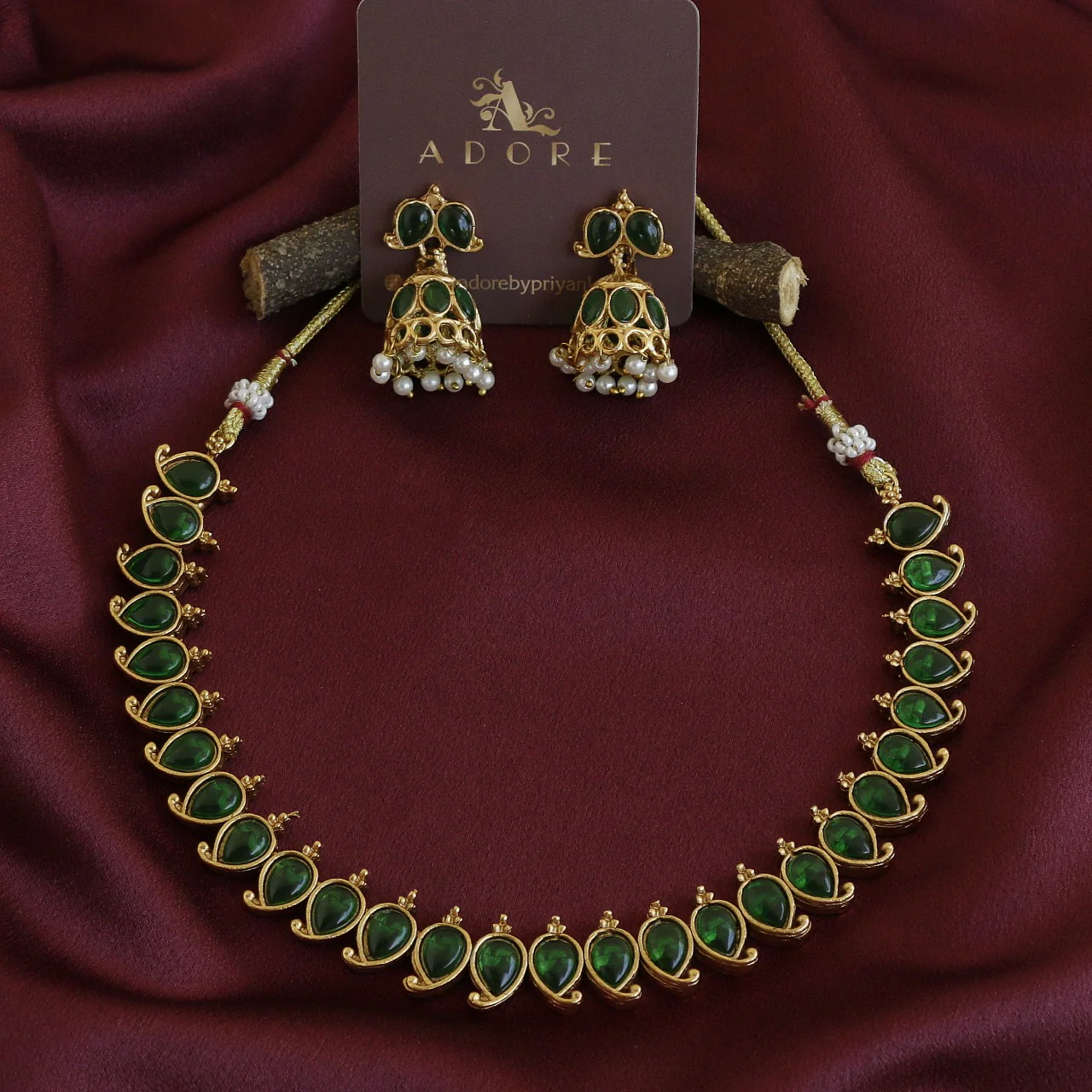 Yashwasi Neckpiece With Earring - Image 8