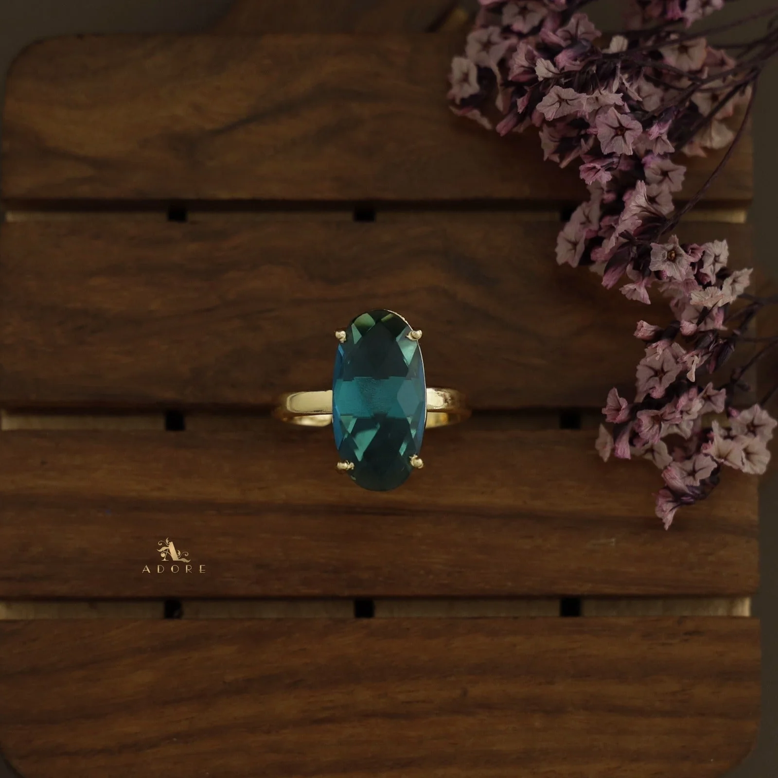Zara Glossy Oval Ring - Image 3