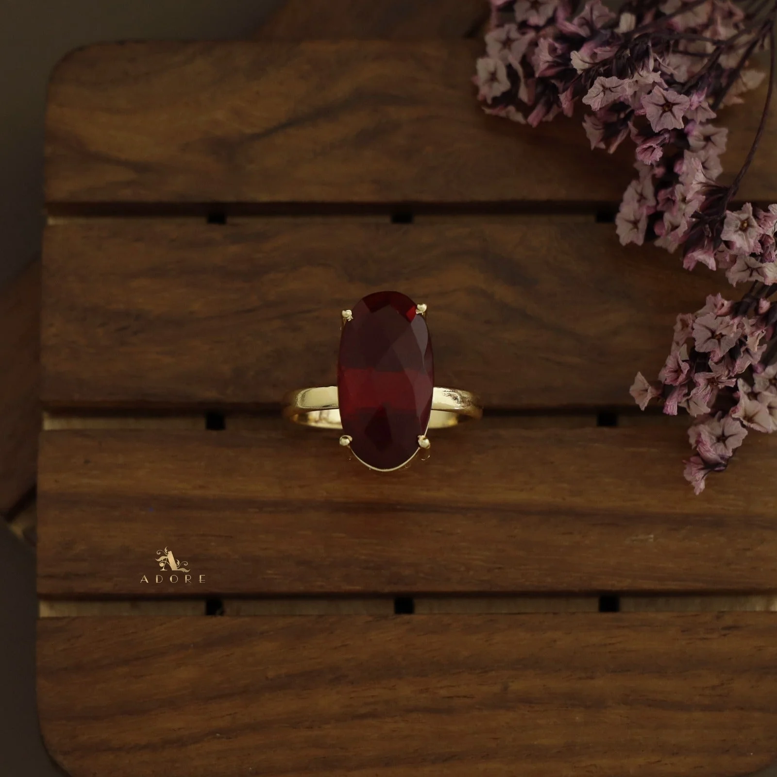Zara Glossy Oval Ring - Image 5