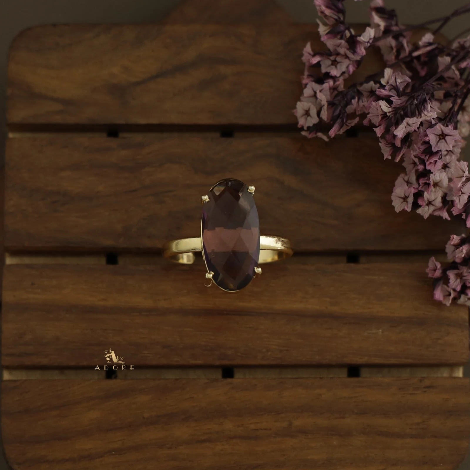 Zara Glossy Oval Ring - Image 6