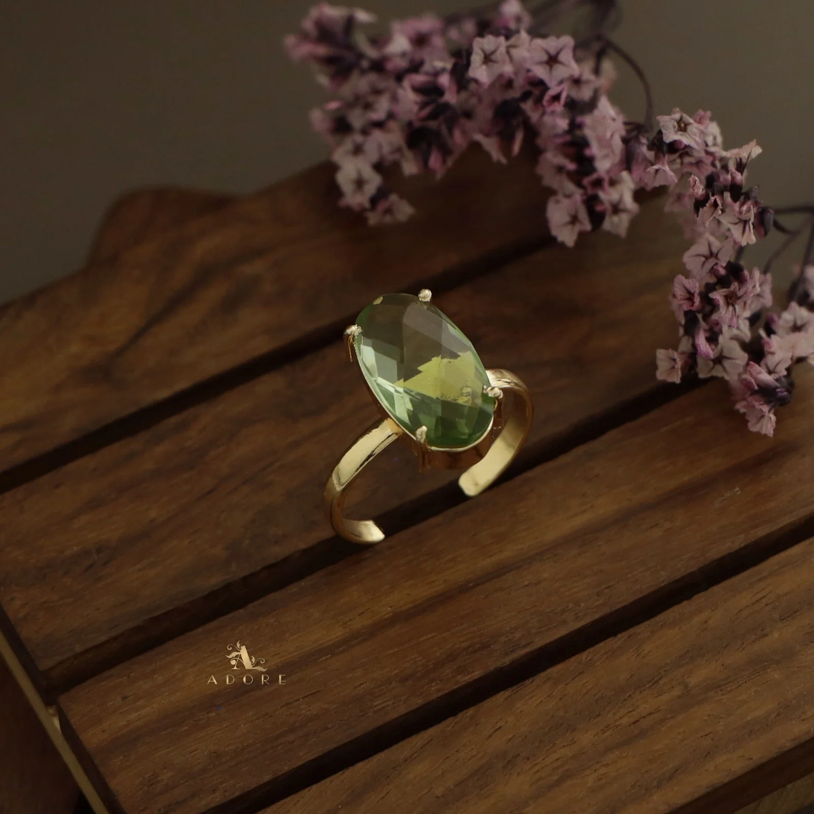 Zara Glossy Oval Ring - Image 7