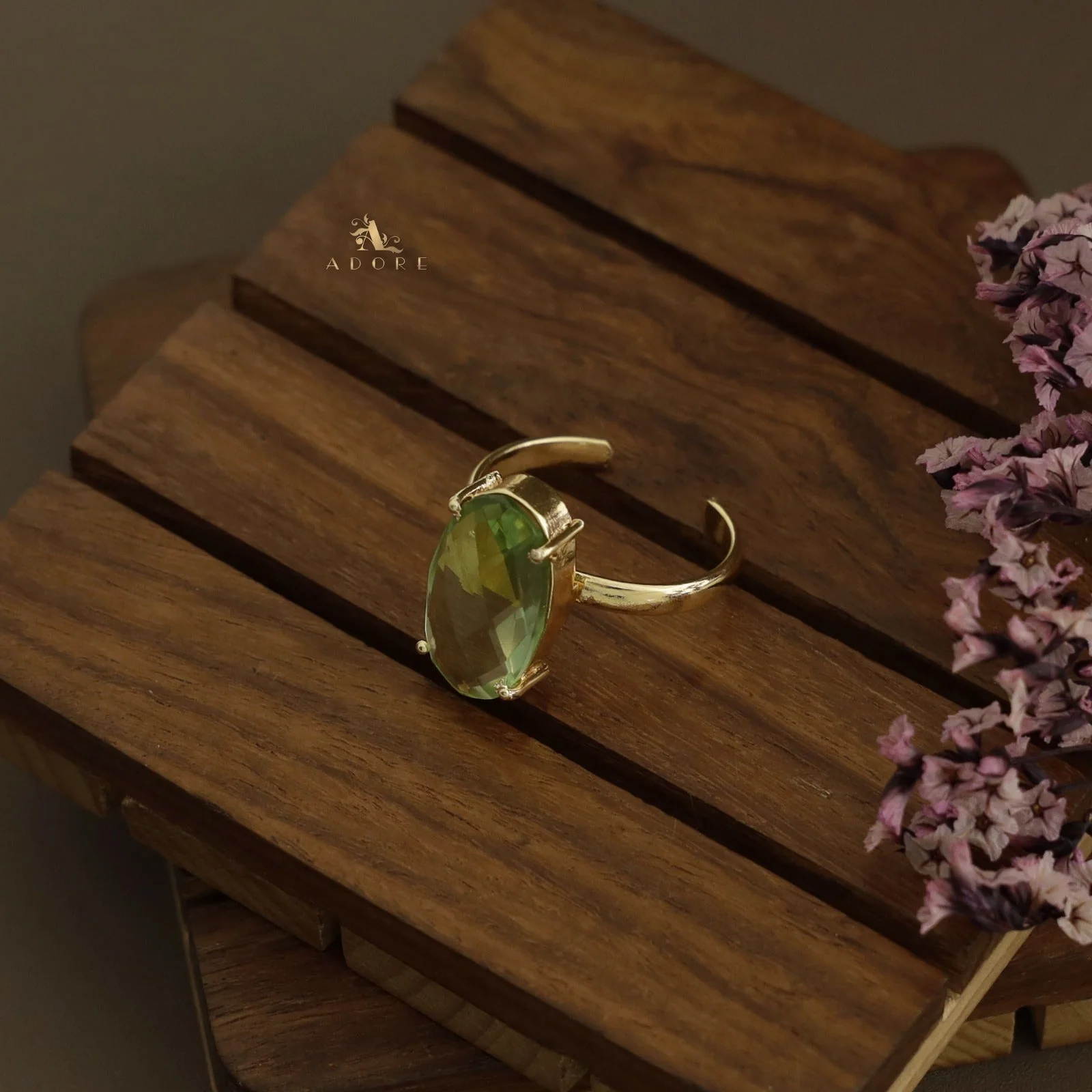 Zara Glossy Oval Ring - Image 8