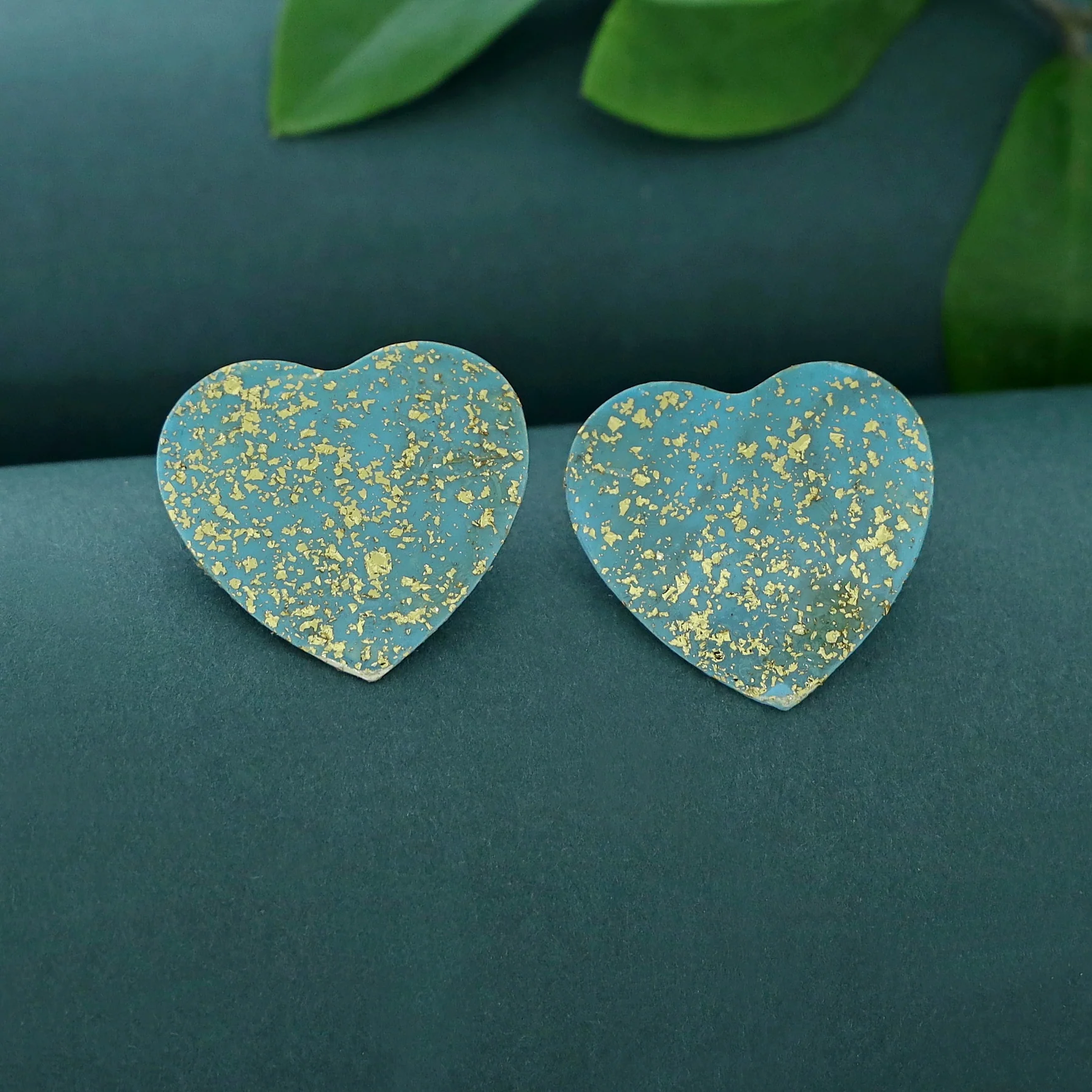 Zea Love Hand Painted Glittery Earring - Image 3