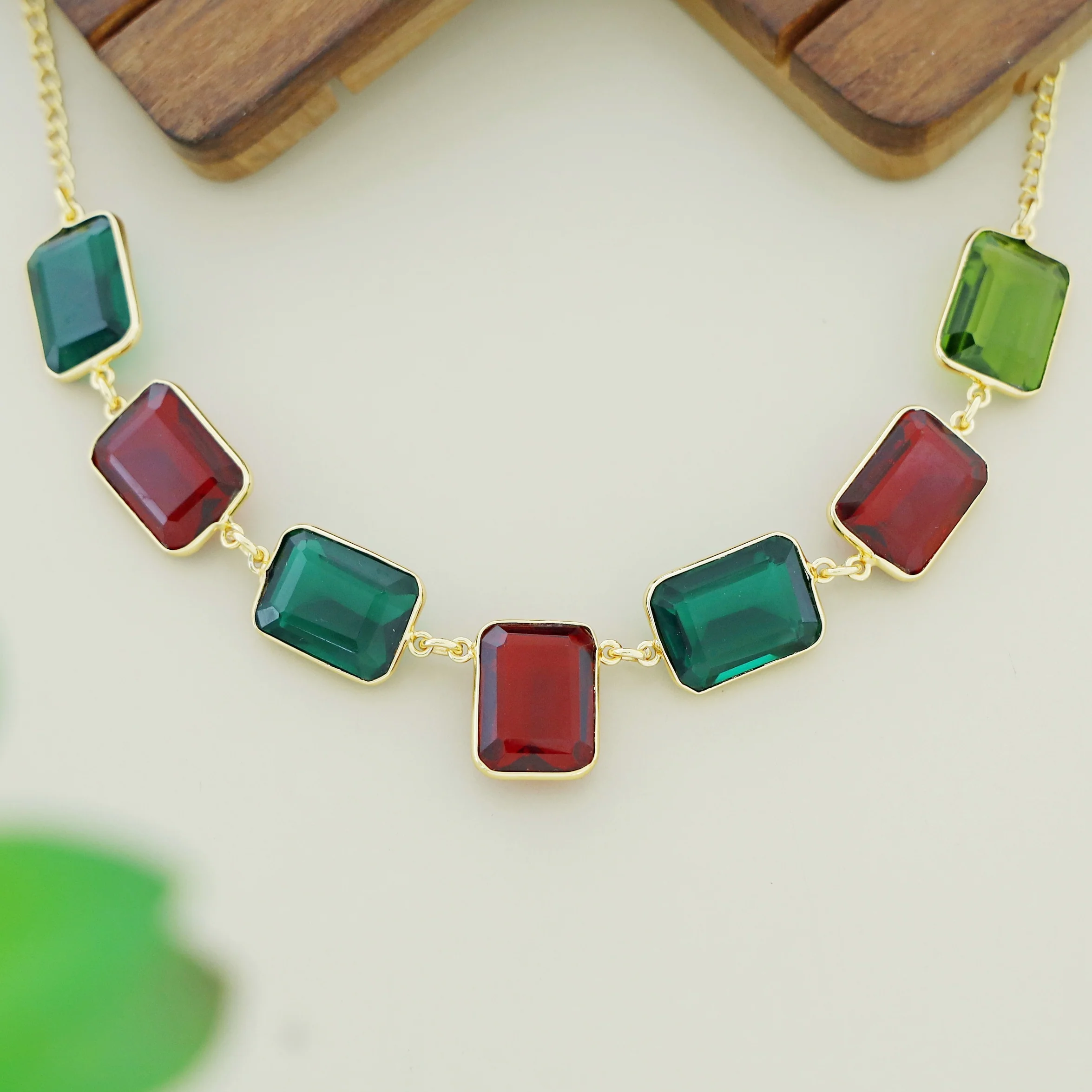 Zenia Rectangle Glossy Neckpiece - Image 7