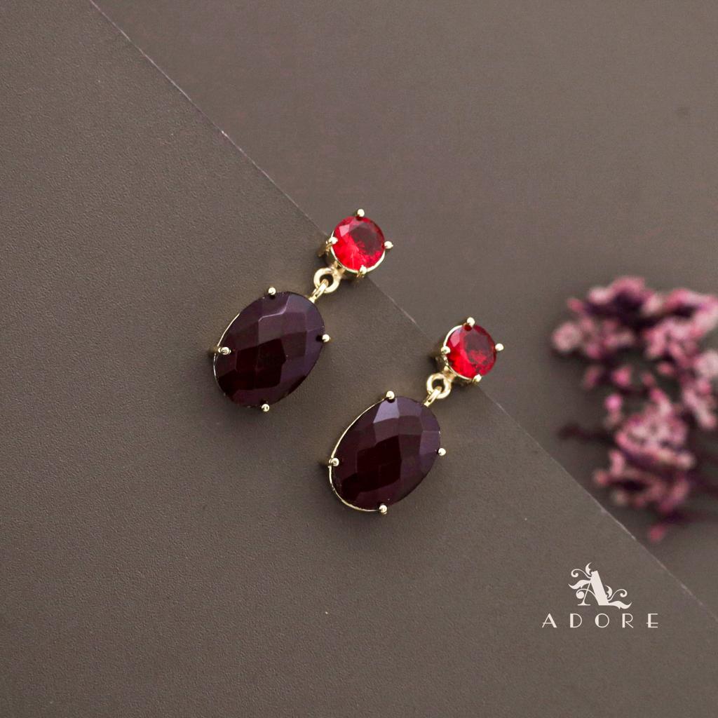 Zilora Glossy Round And Oval Earring - Image 4