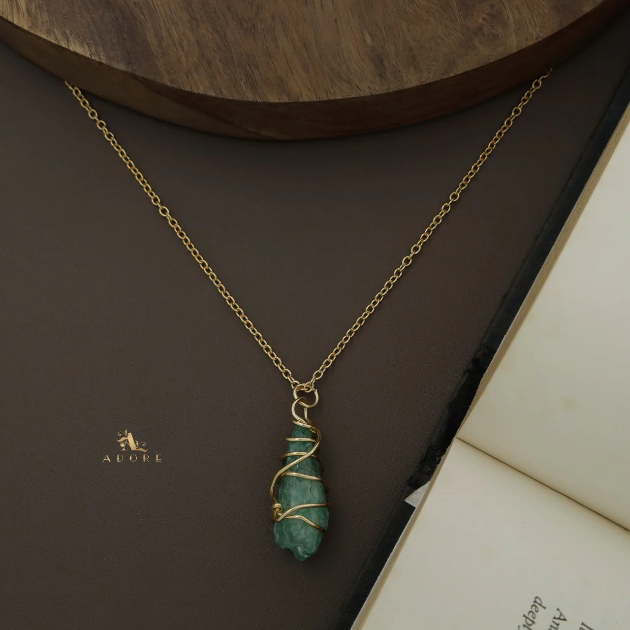 Zinnia Binded Dyed Stone Neckpiece - Image 10