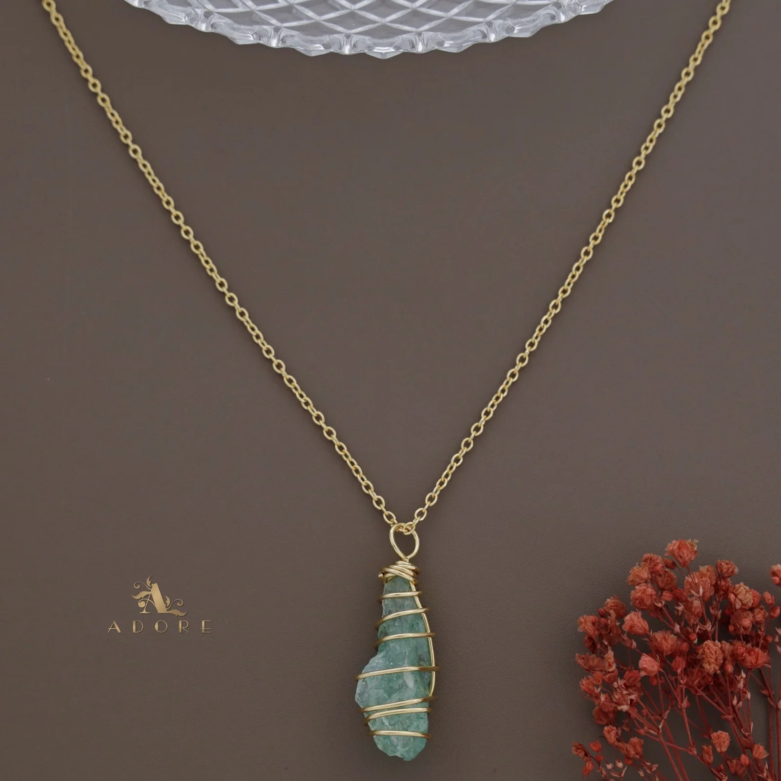 Zinnia Binded Dyed Stone Neckpiece - Image 16