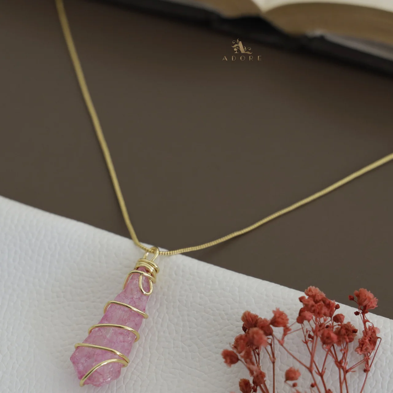 Zinnia Binded Dyed Stone Neckpiece - Image 23