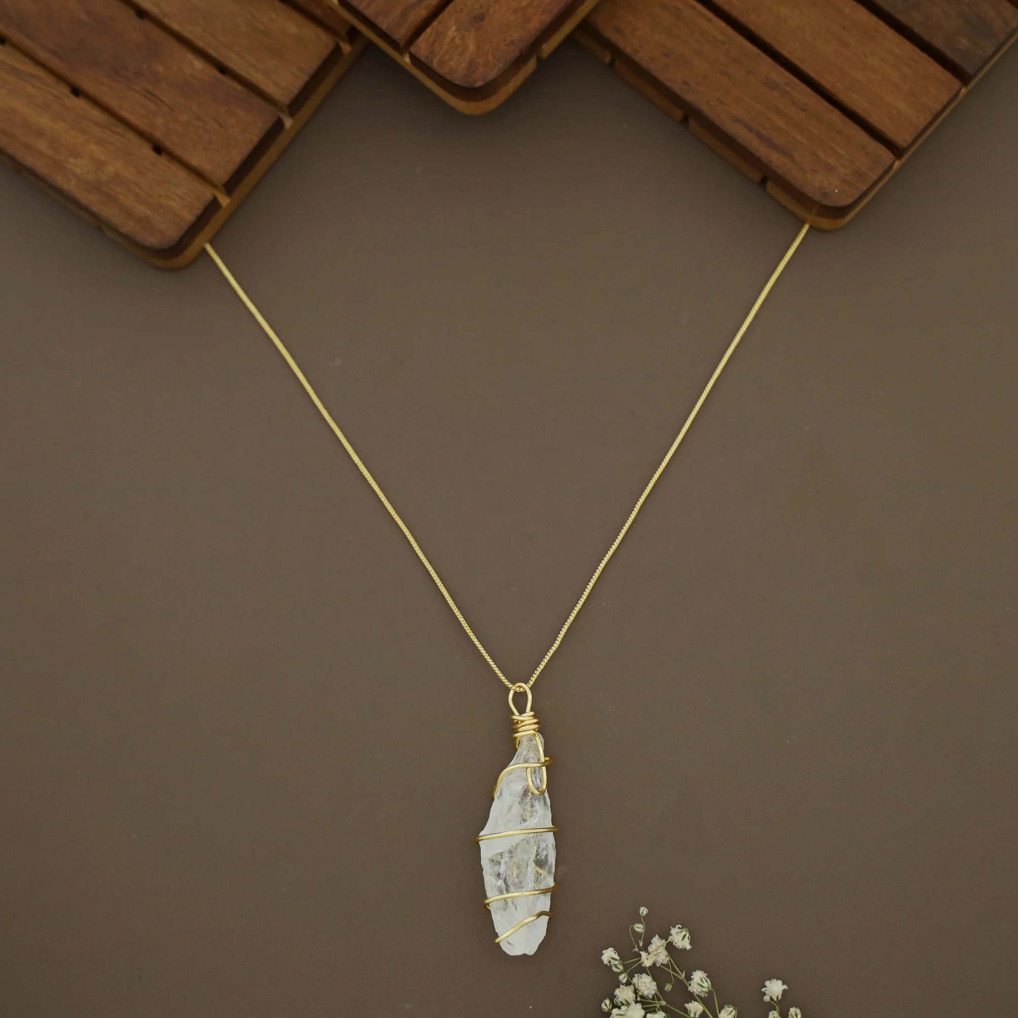 Zinnia Binded Dyed Stone Neckpiece - Image 4