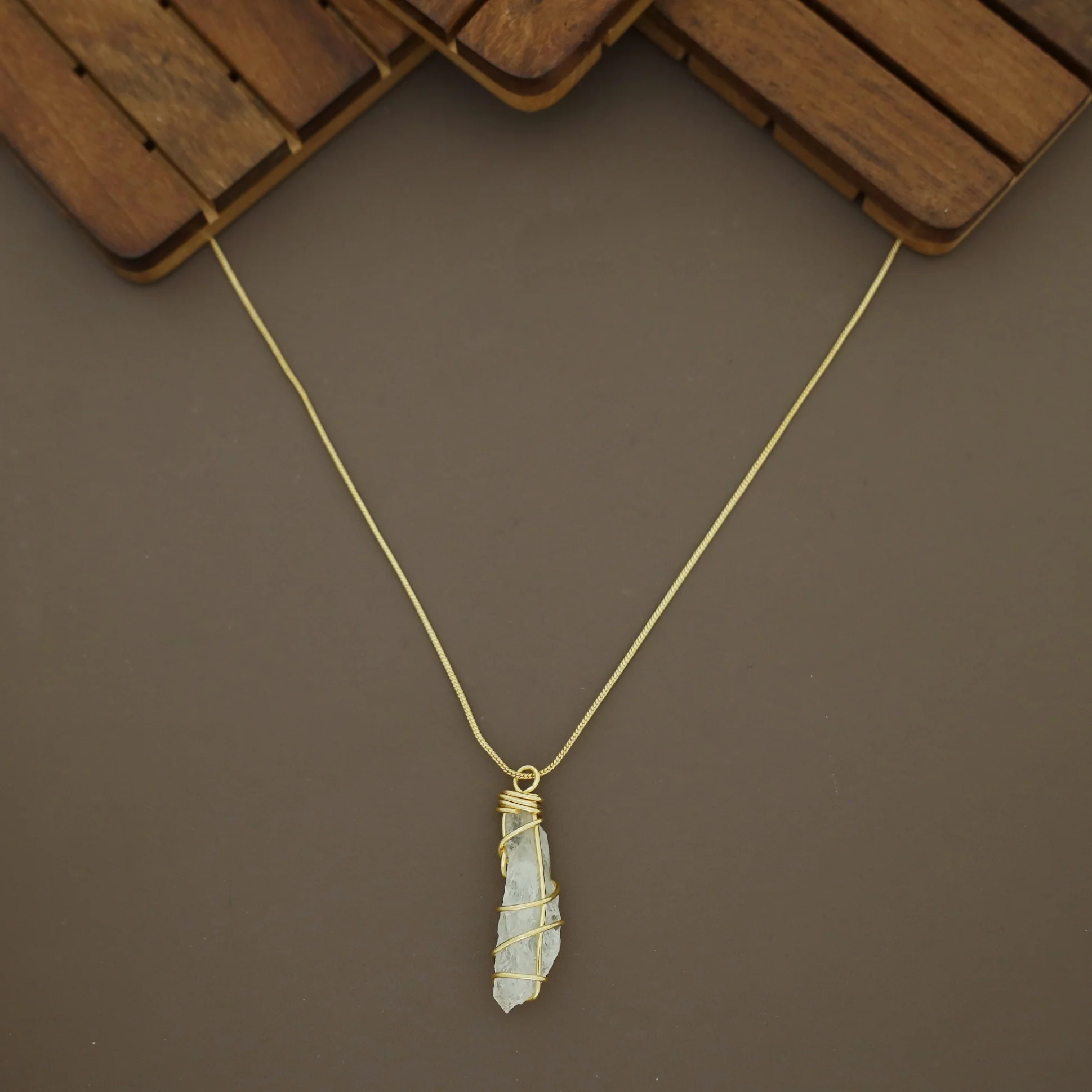 Zinnia Binded Dyed Stone Neckpiece - Image 6