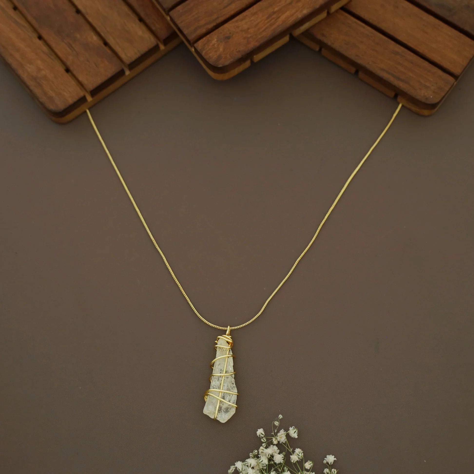 Zinnia Binded Dyed Stone Neckpiece - Image 8