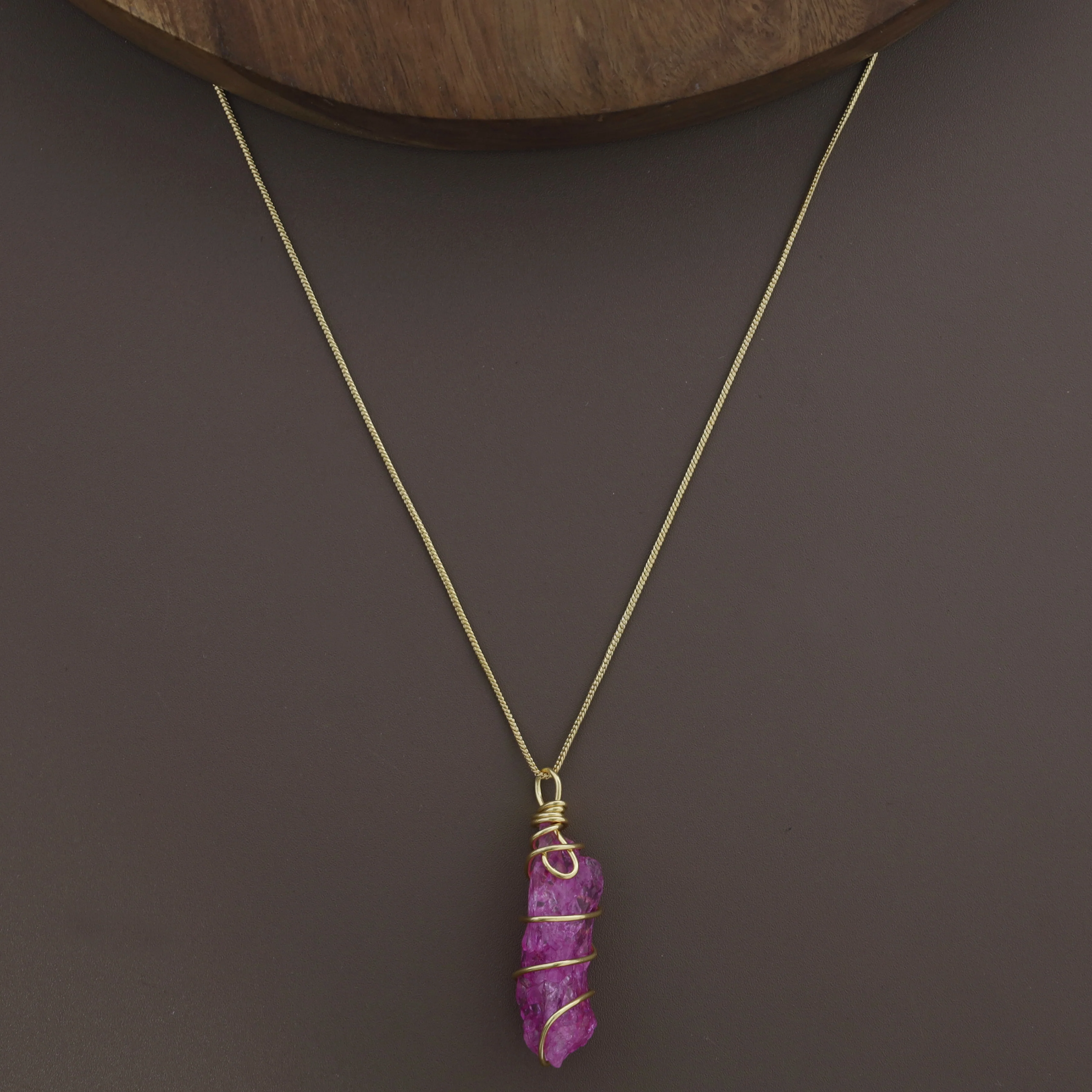 Zinnia Binded Dyed Stone Neckpiece - Image 9