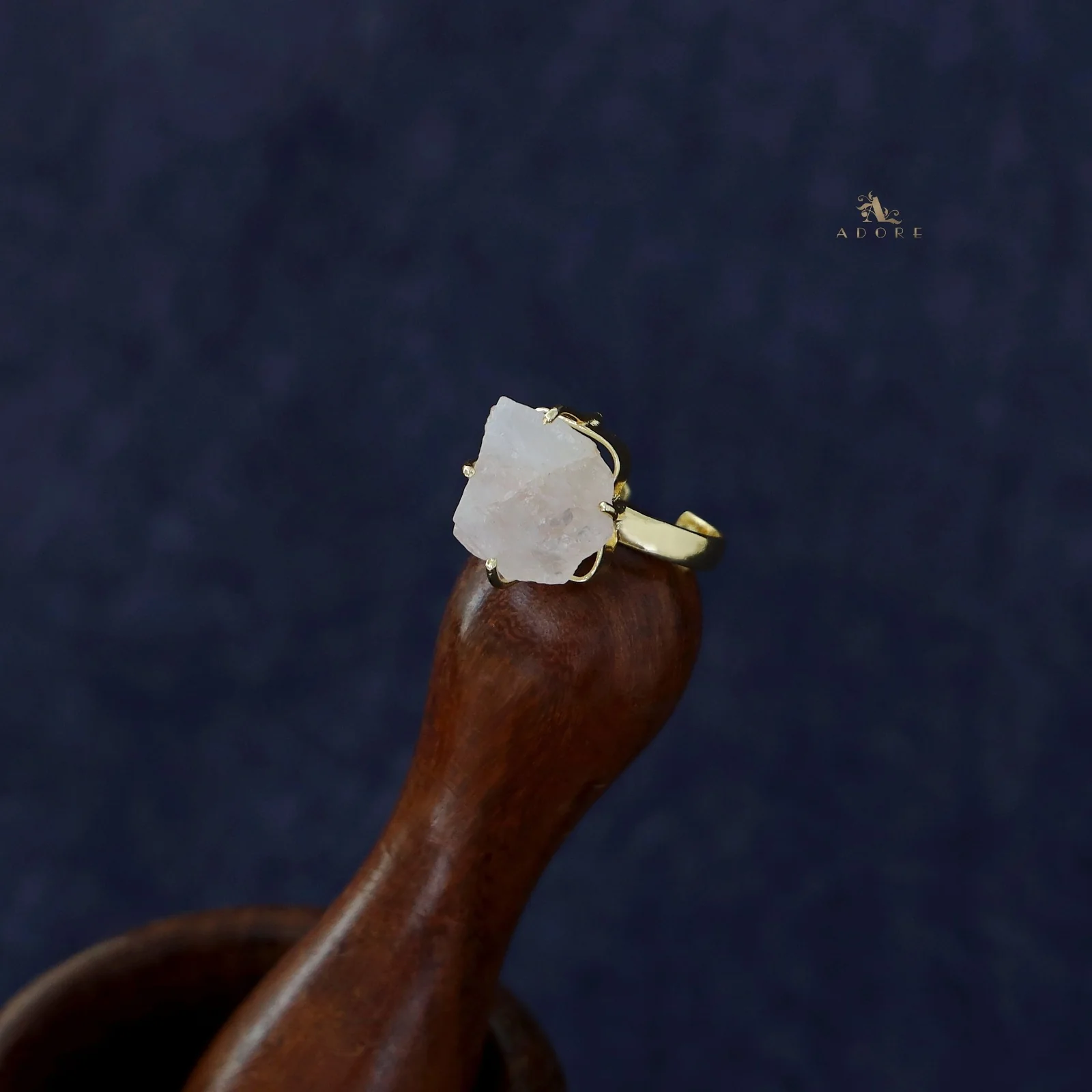 Zivara Raw Stone Claw Ring - Image 2