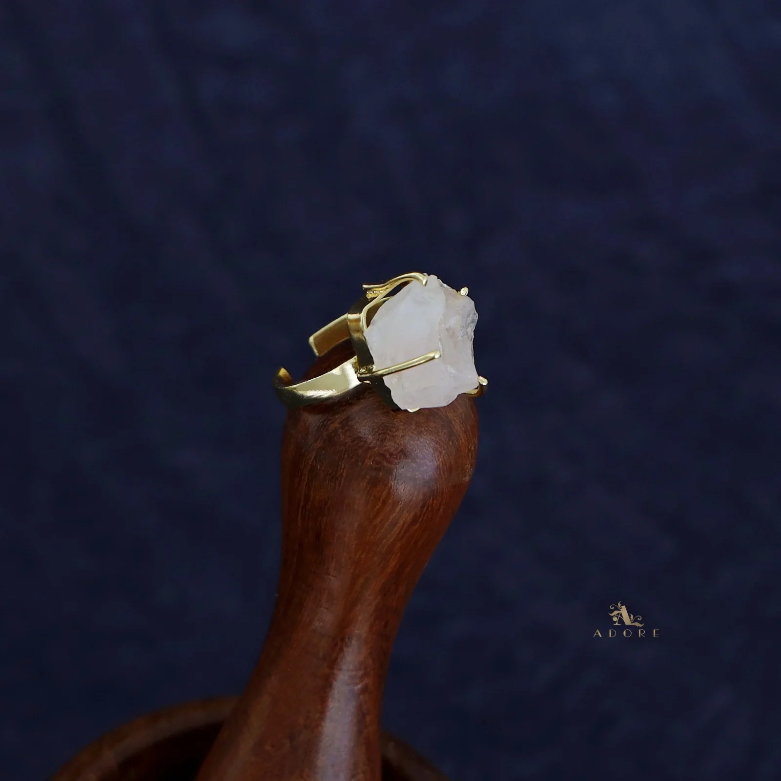 Zivara Raw Stone Claw Ring - Image 6
