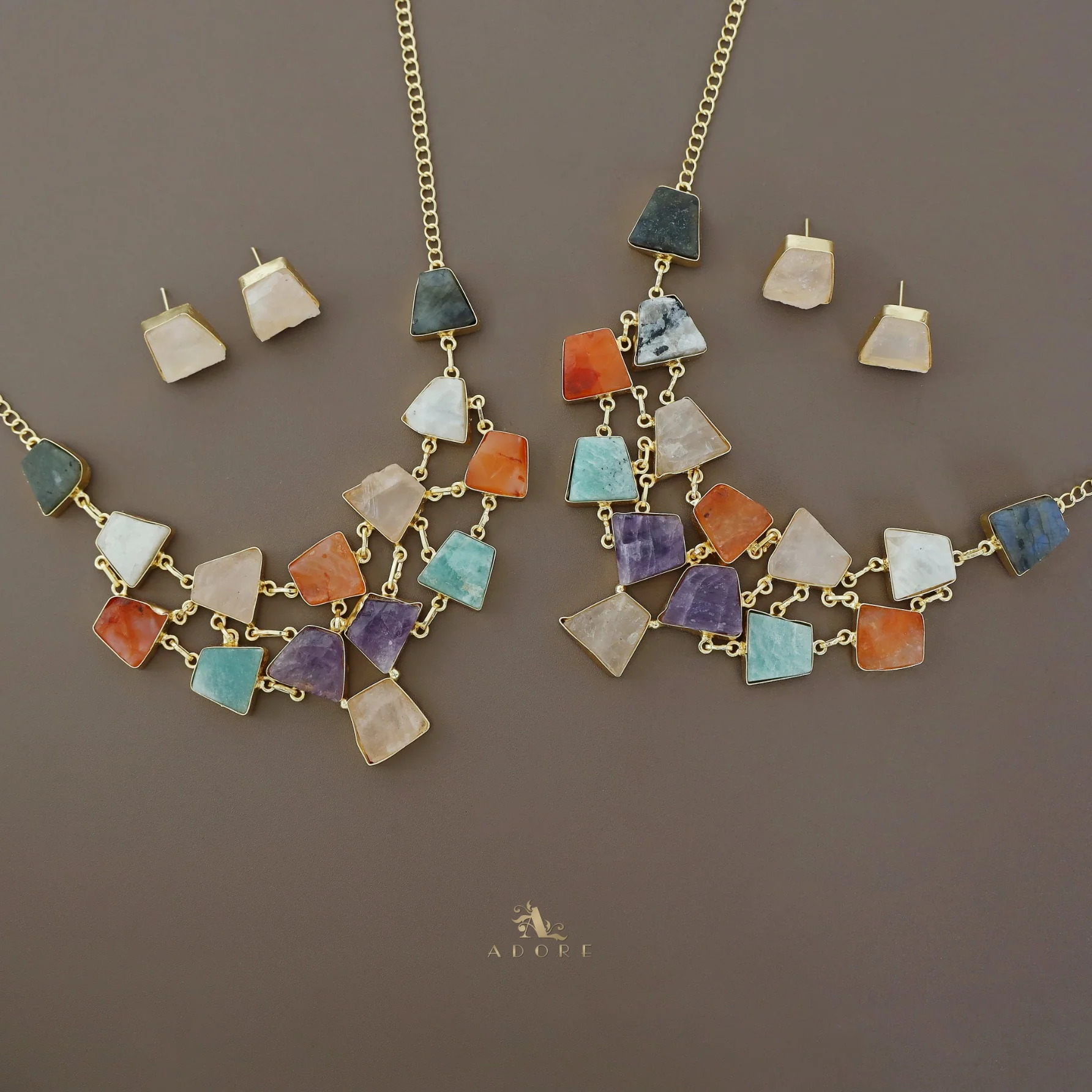 Ziya Raw Stone Neckpiece With Stud - Image 16