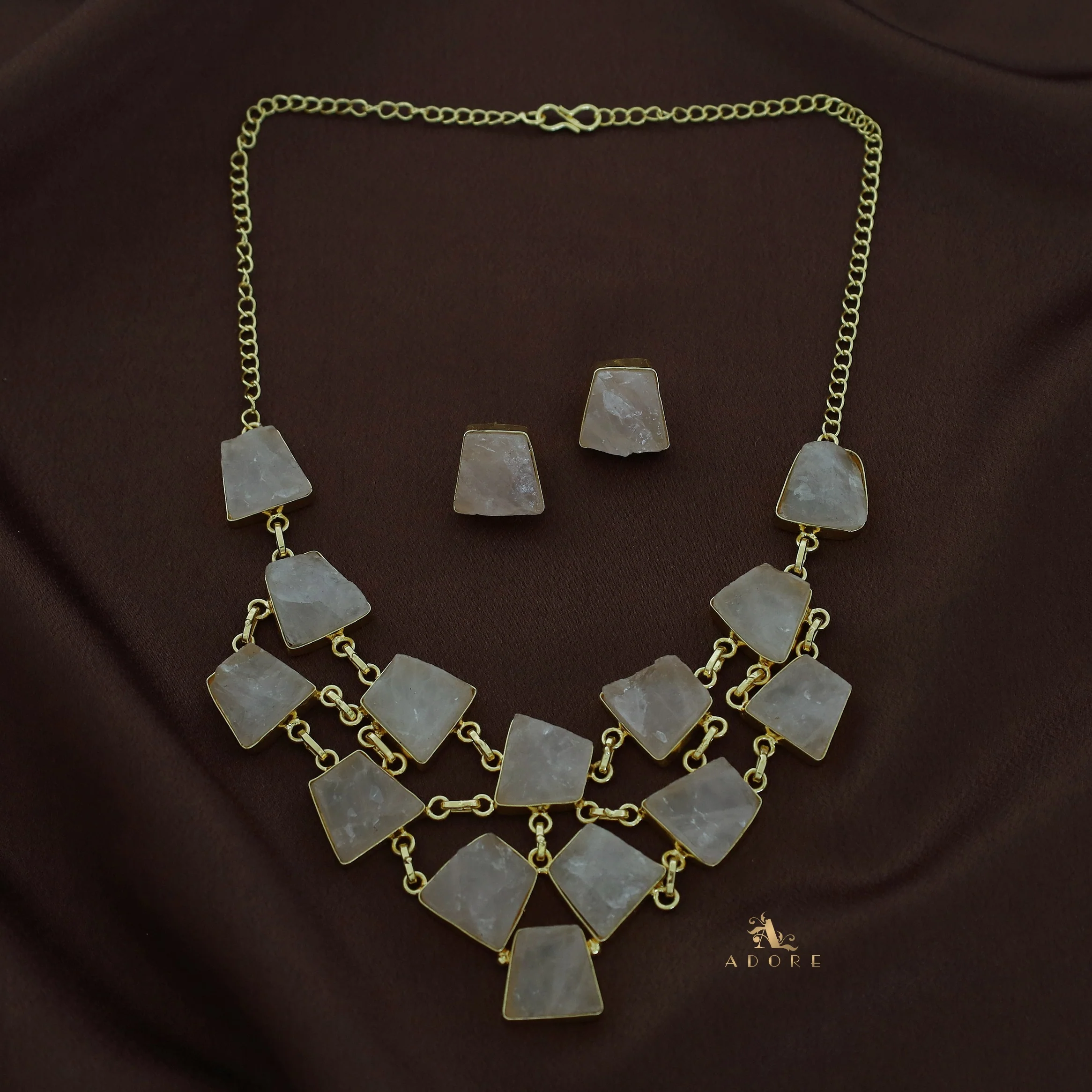 Ziya Raw Stone Neckpiece With Stud - Image 20